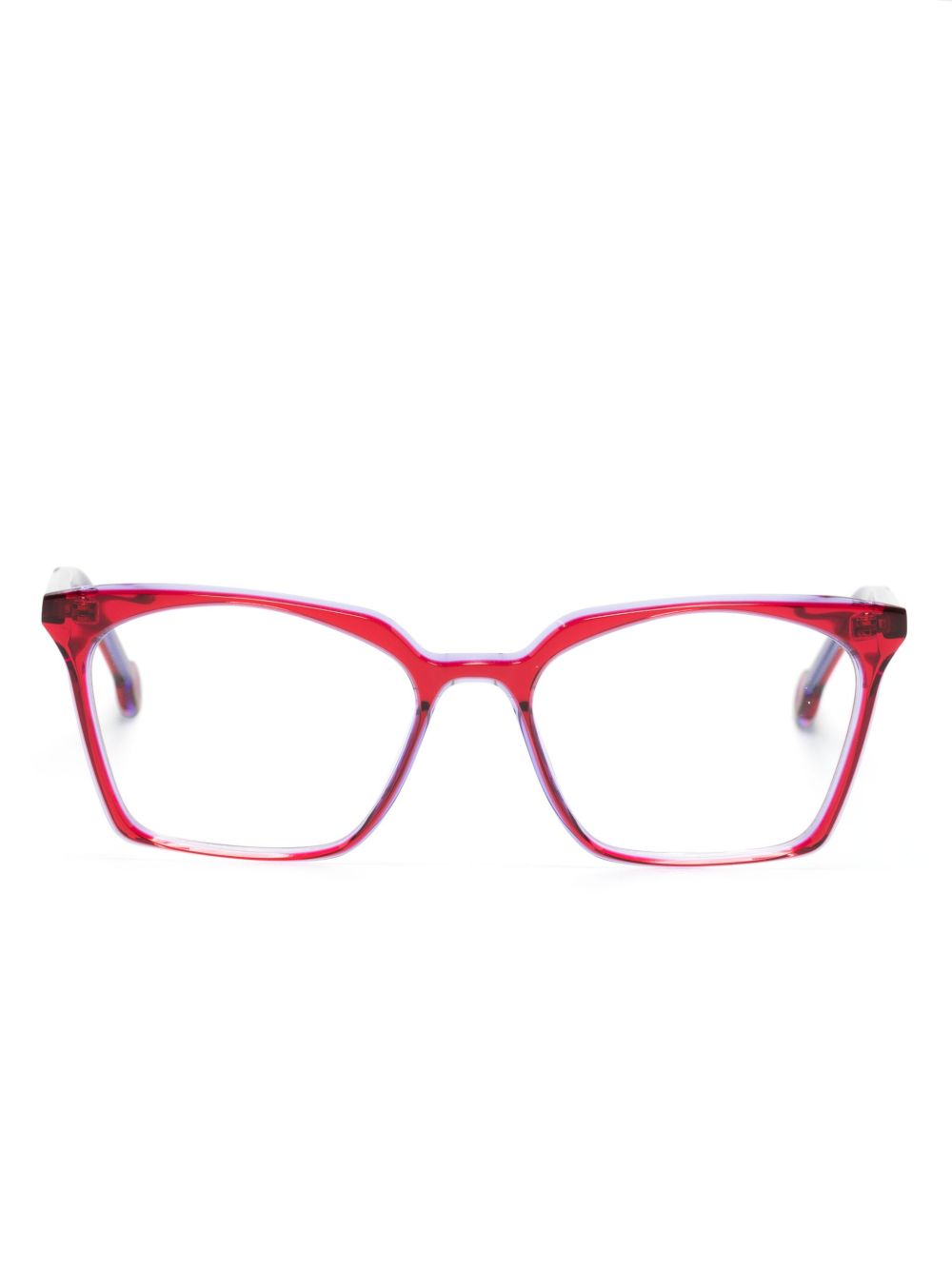 L.A. EYEWORKS Levi 蝴蝶形镜框眼镜 - 紫色