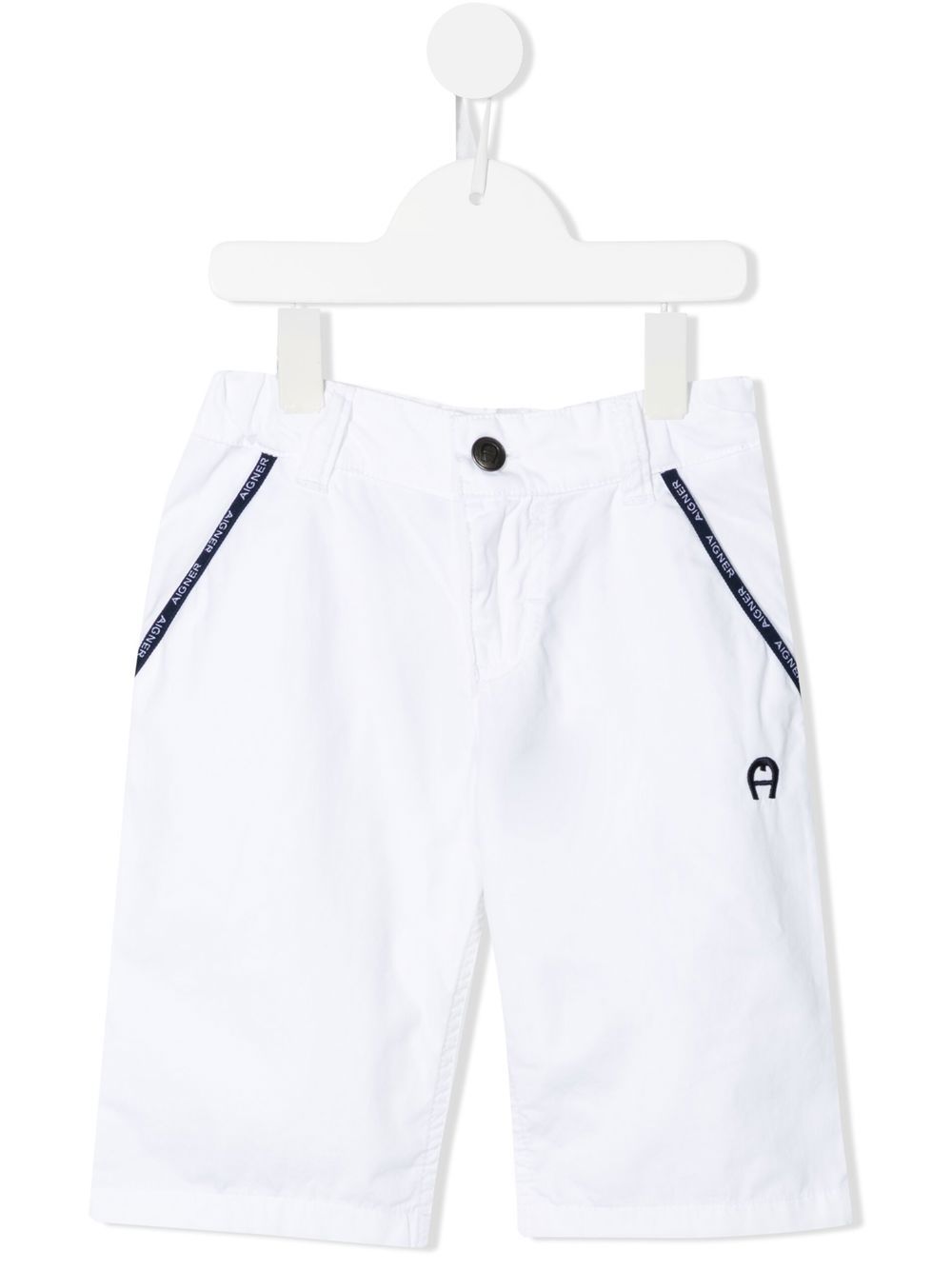 Aigner Kids 直筒短裤 - 白色
