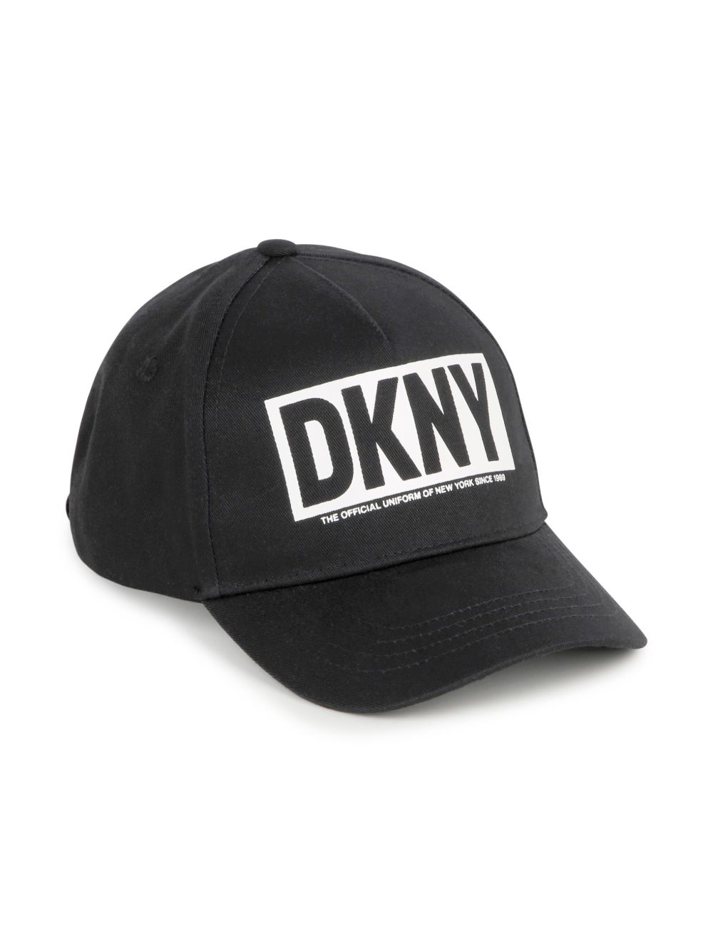 Dkny Kids logo印花棉棒球帽 - 黑色
