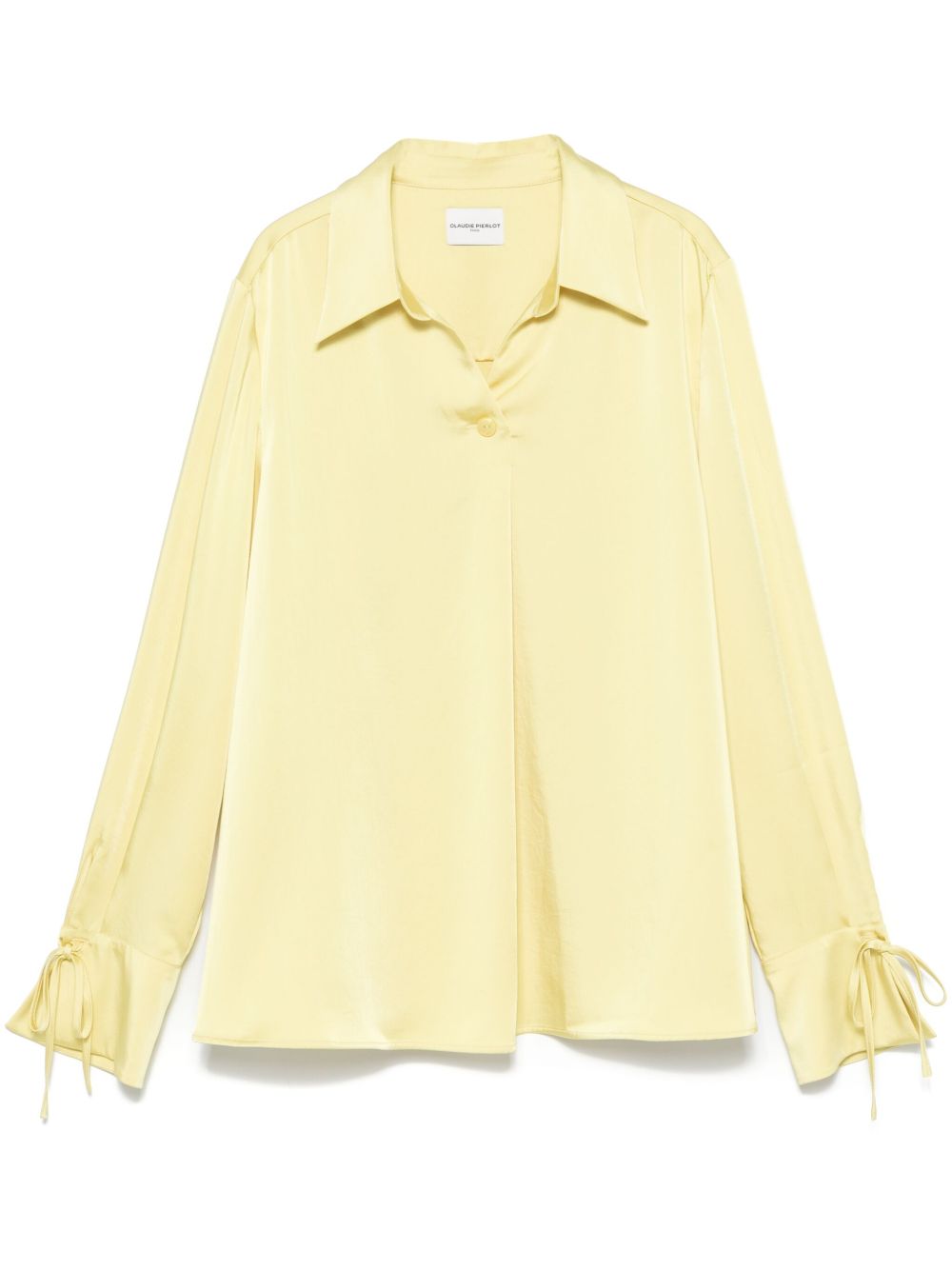 Claudie Pierlot 褶饰细节罩衫 - 黄色