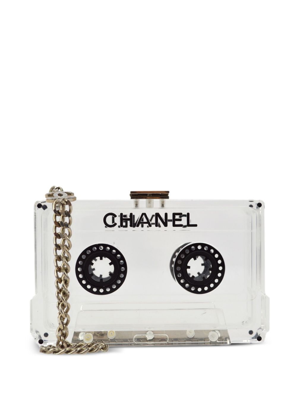 CHANEL Pre-Owned Cassette Tape 手拿包（2004年典藏款） - 白色