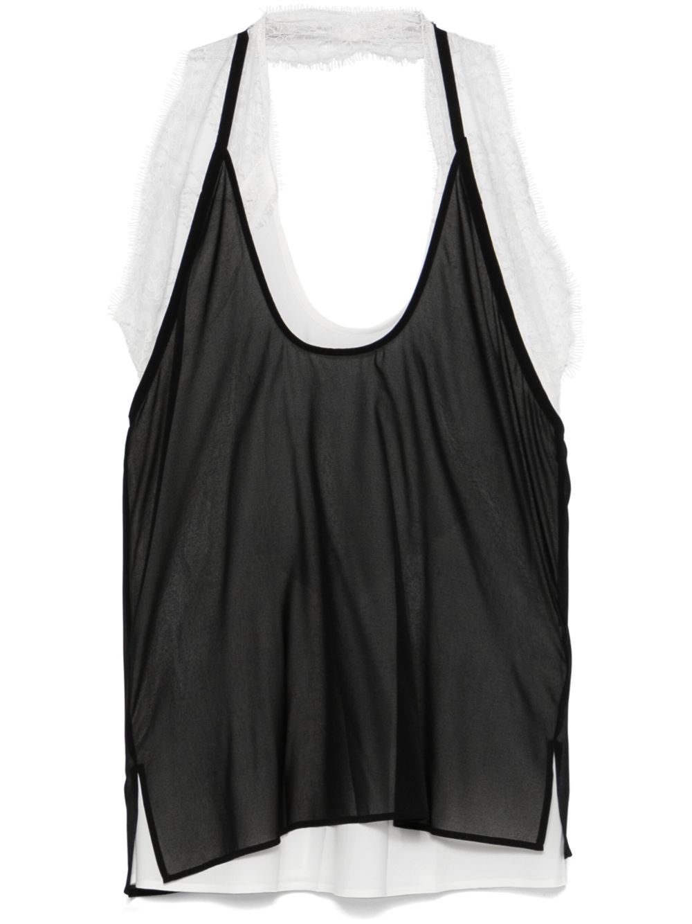 Helmut Lang Lace Dancer 上衣 - 黑色