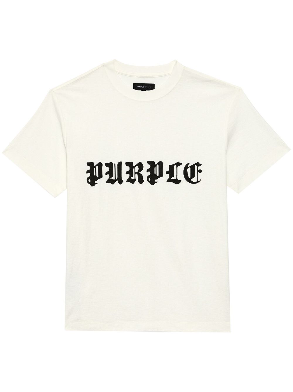 Purple Brand Gothic Wordmark 棉T恤 - 白色