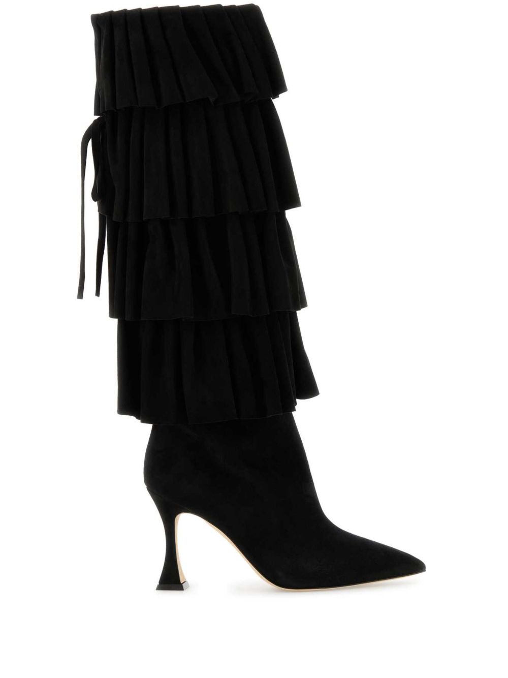 Manolo Blahnik Miralone 高跟靴（9厘米） - 黑色