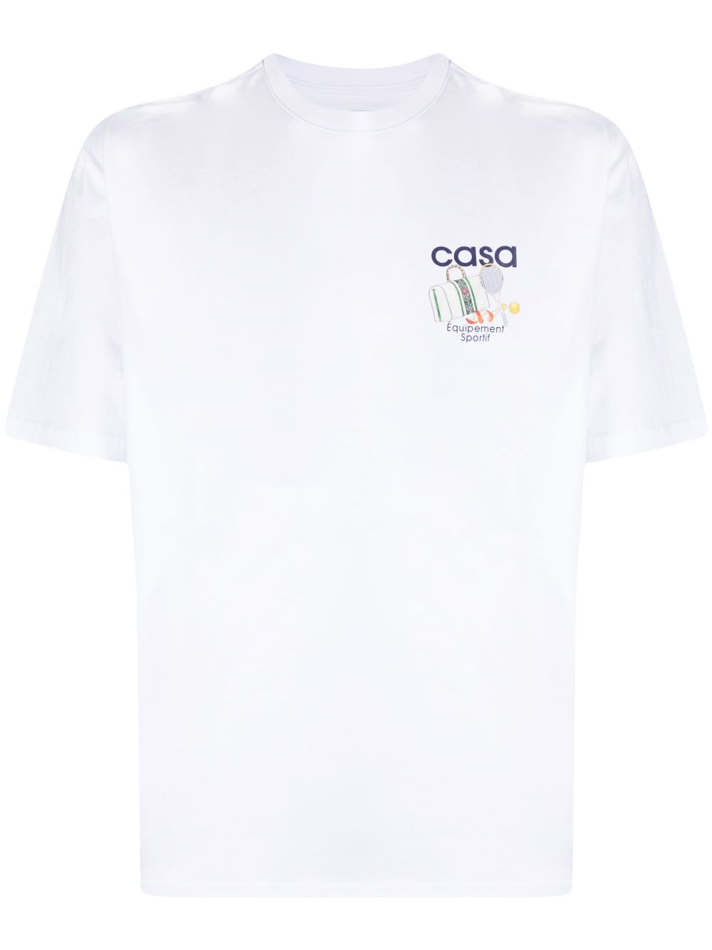 Casablanca Équipement Sportif 棉T恤 - 白色