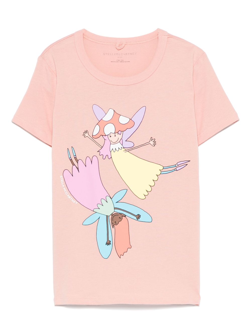 Stella McCartney Kids 图案印花T恤 - 粉色