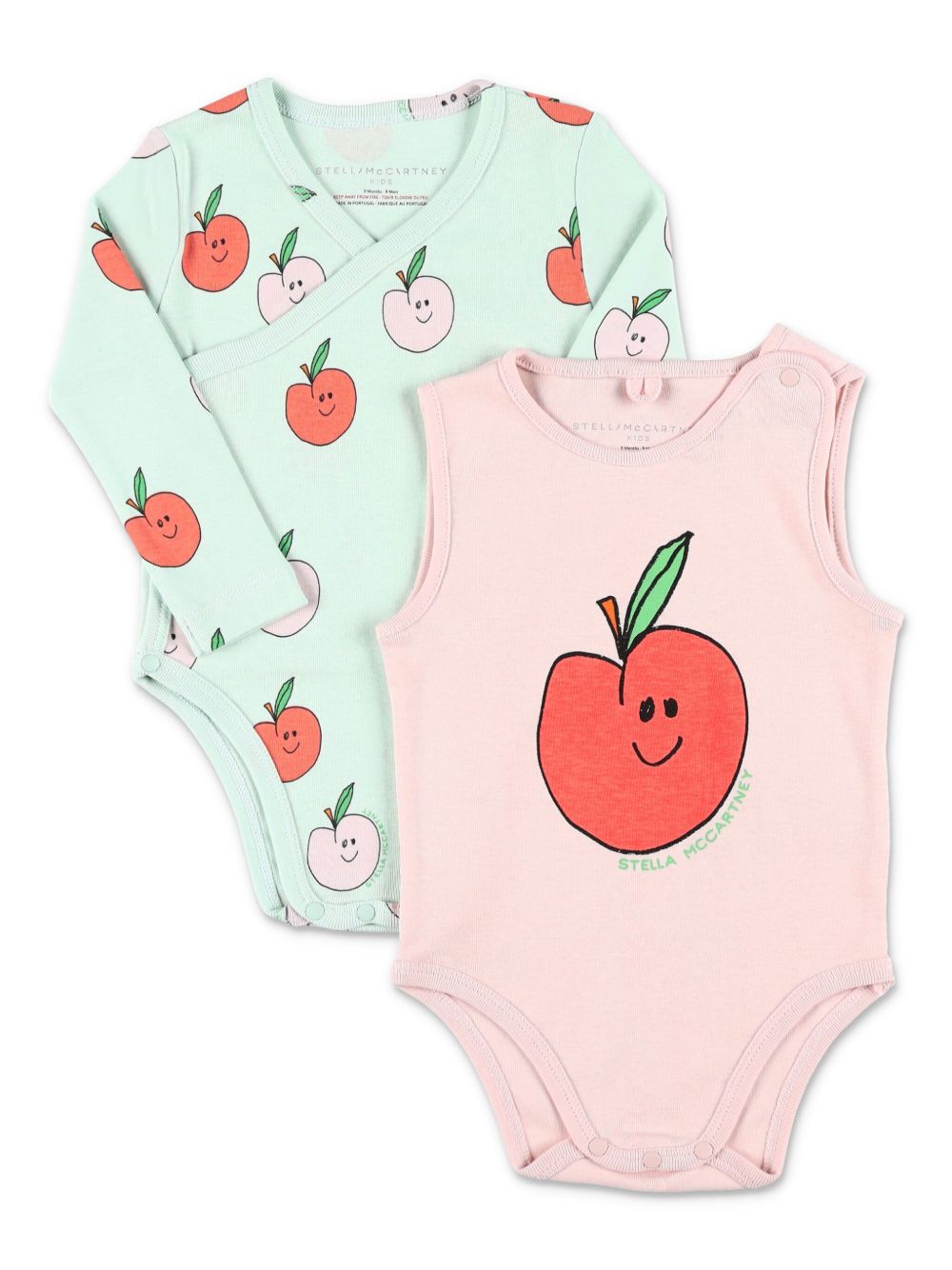Stella McCartney Kids 棉连体衣套装 - 绿色