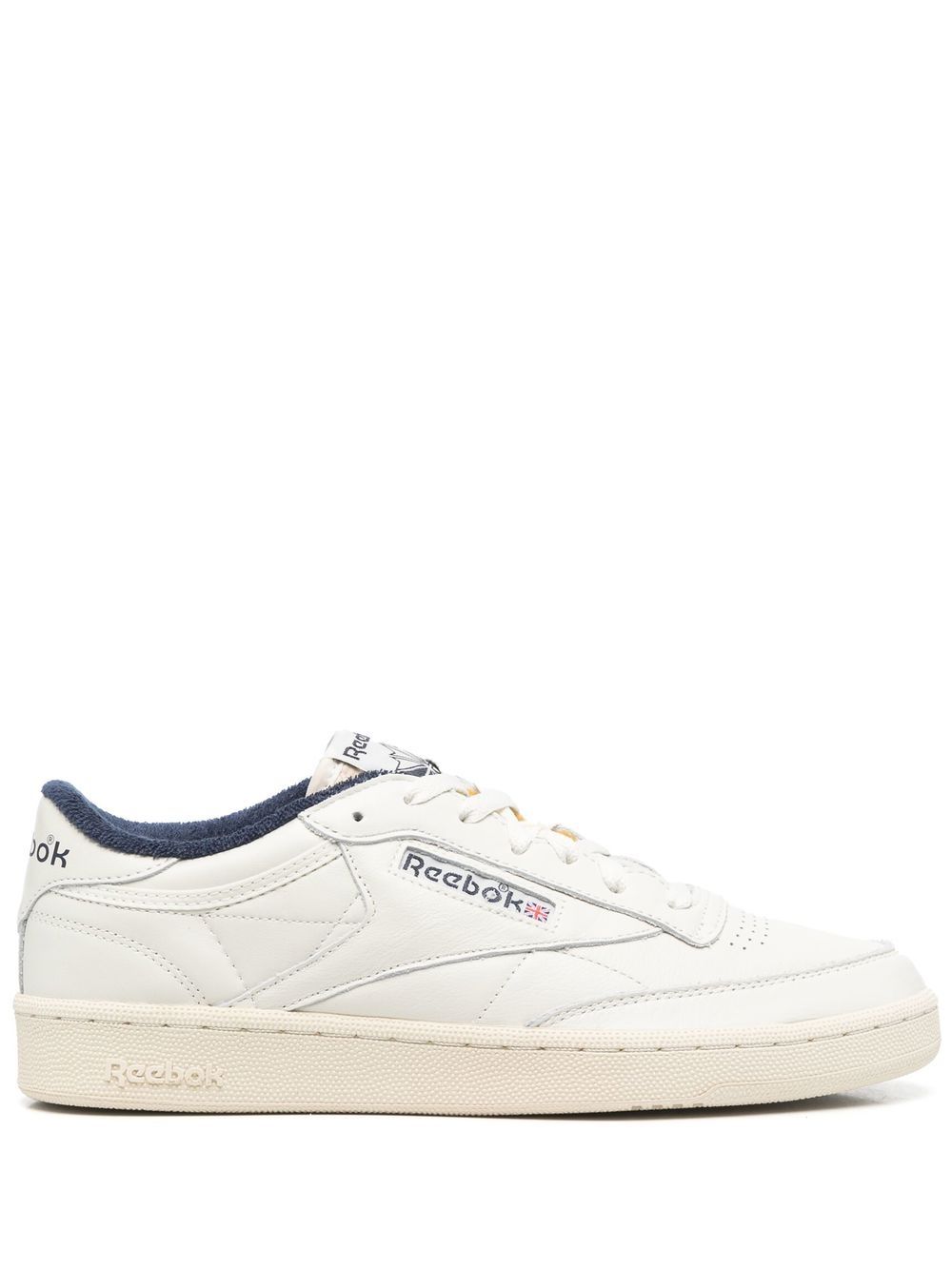 Reebok 标贴低帮运动鞋 - 白色