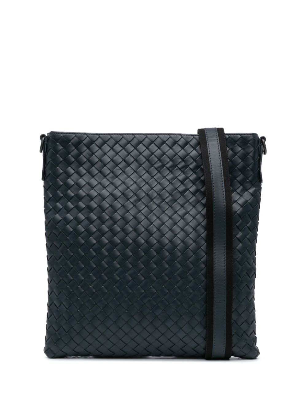 Bottega Veneta Pre-Owned Intrecciato 斜挎包（2012-2023年典藏款） - 蓝色