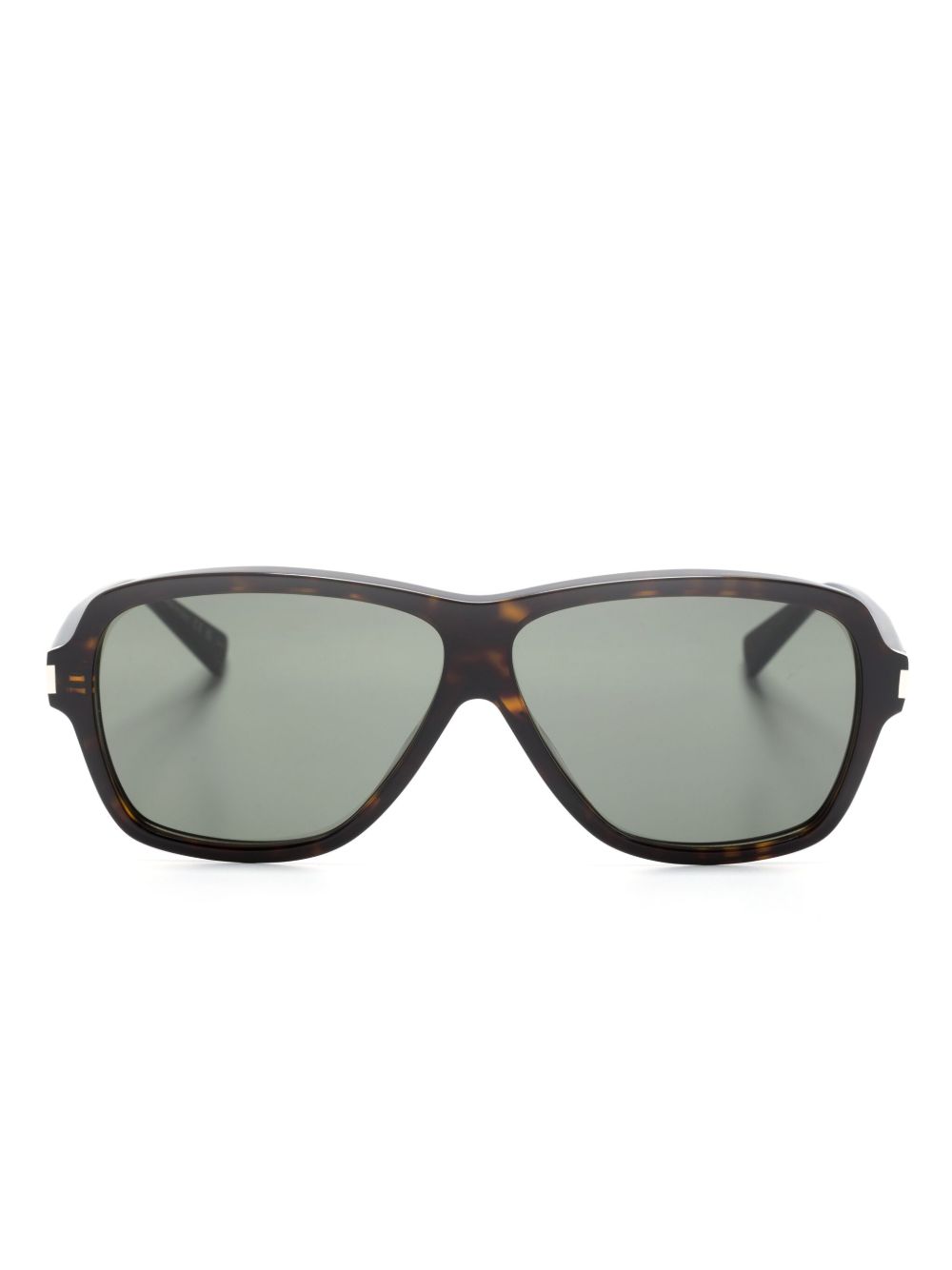 Saint Laurent Eyewear Carolyn 超大框太阳眼镜 - 灰色