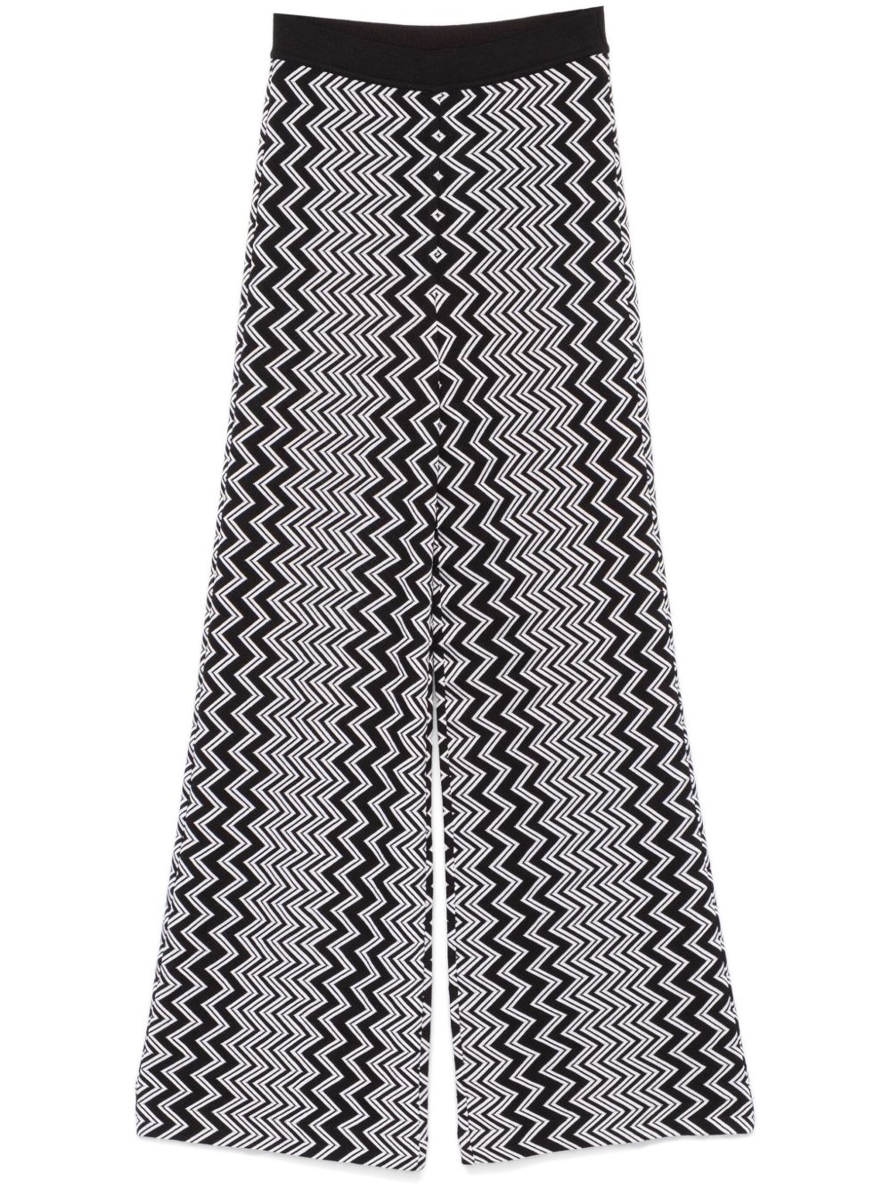 Missoni Z字形图案设计长裤 - 黑色