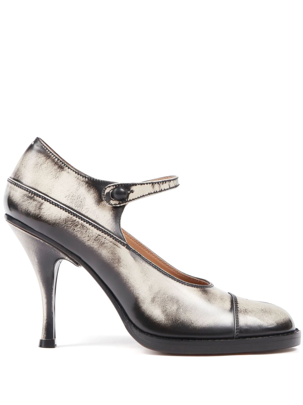 Maison Margiela Bourgeoise 皮质高跟鞋 - 白色