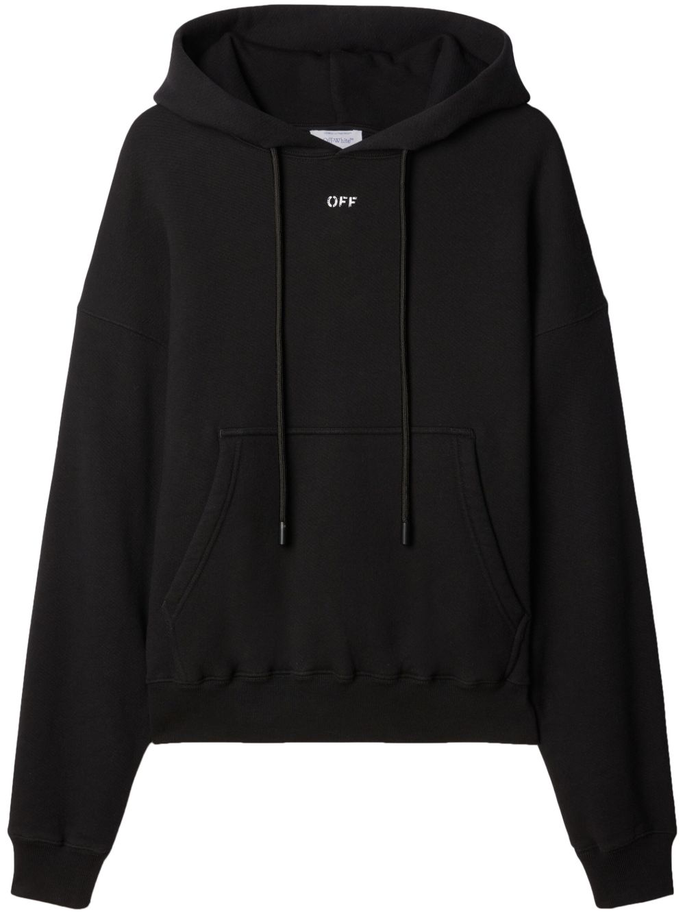 Off-White Off Stamp 棉连帽衫 - 黑色