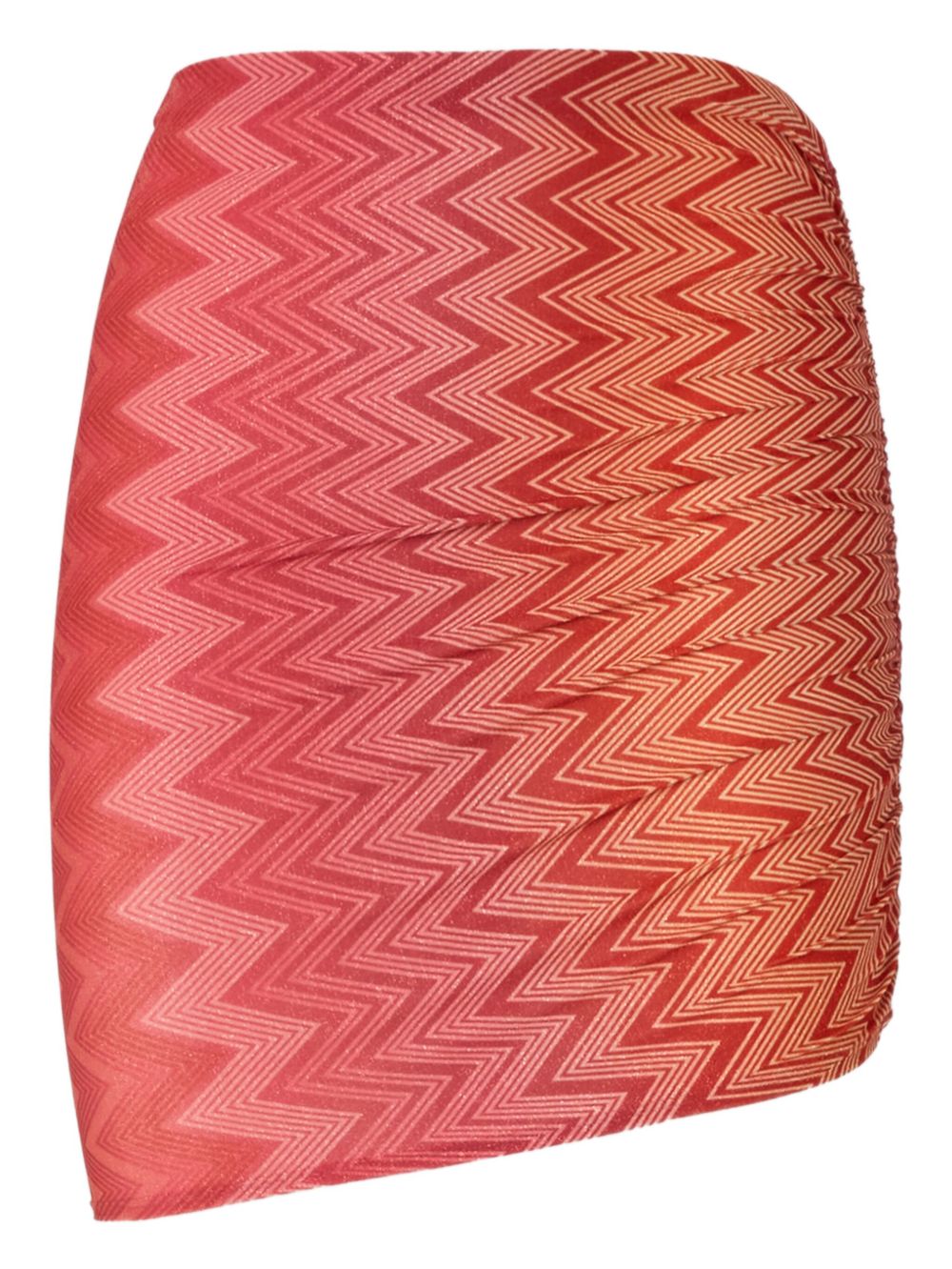 Missoni Z字形图案印花沙滩罩衫 - 红色