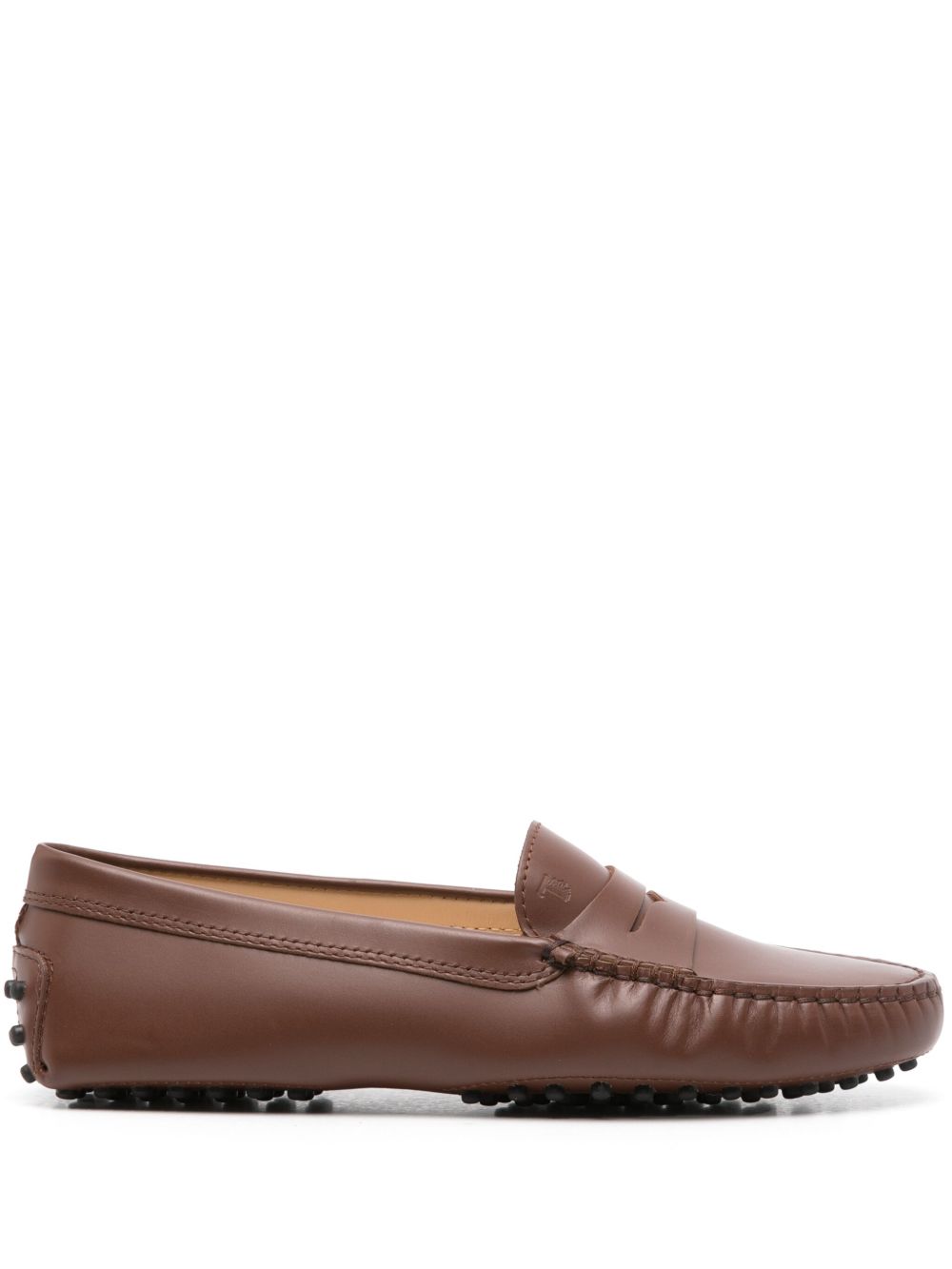 Tod's 经典皮质乐福鞋 - 褐色