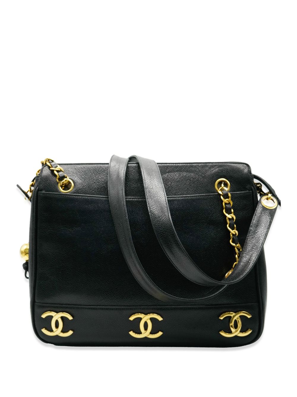 CHANEL Pre-Owned Triple CC 斜挎包 （1994-1996年典藏款 ） - 黑色