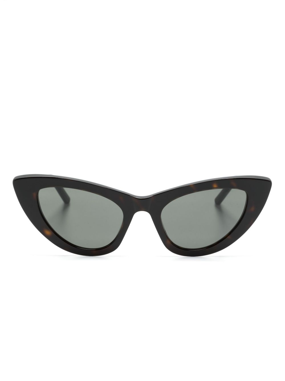 Saint Laurent Eyewear Lily 猫眼框太阳眼镜 - 褐色