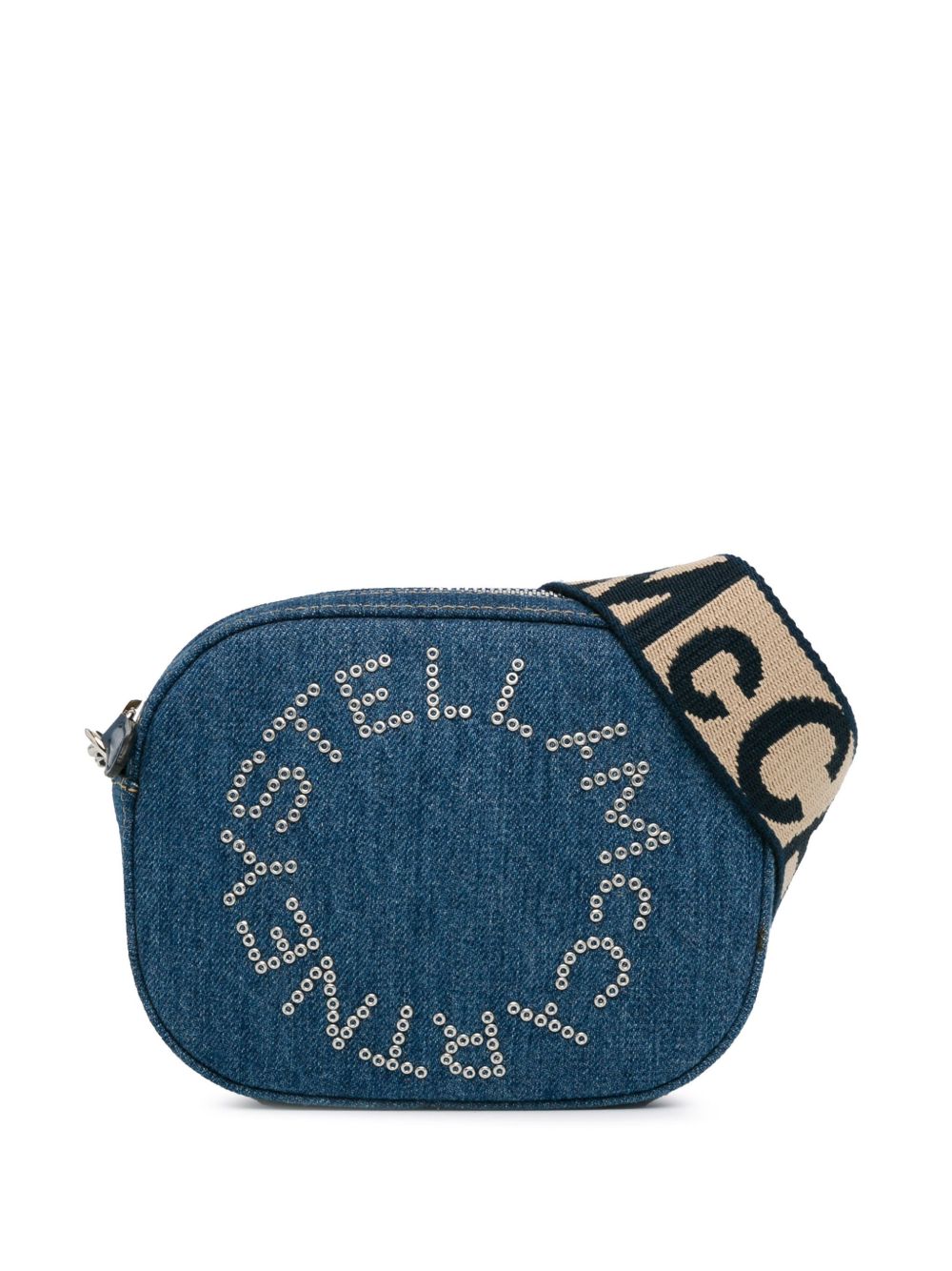 Stella McCartney Pre-Owned 牛仔logo斜挎包（2020年典藏款） - 蓝色