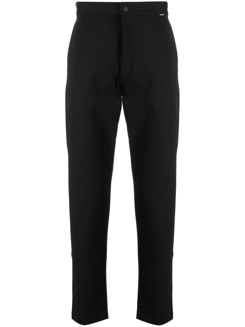 Calvin Klein Comfort logo裤腰长裤 - 黑色