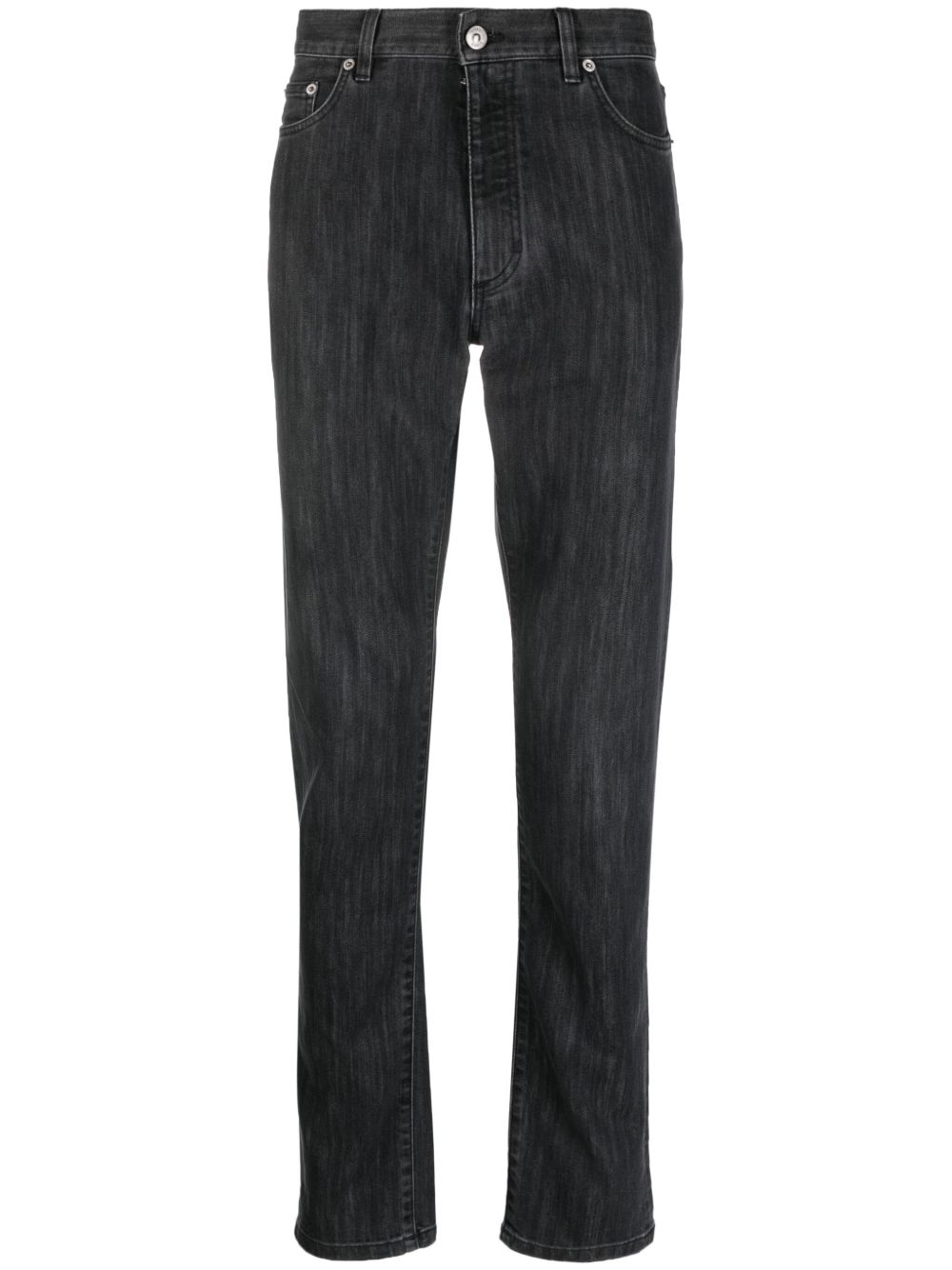Zegna 修身混纺牛仔裤 - 灰色