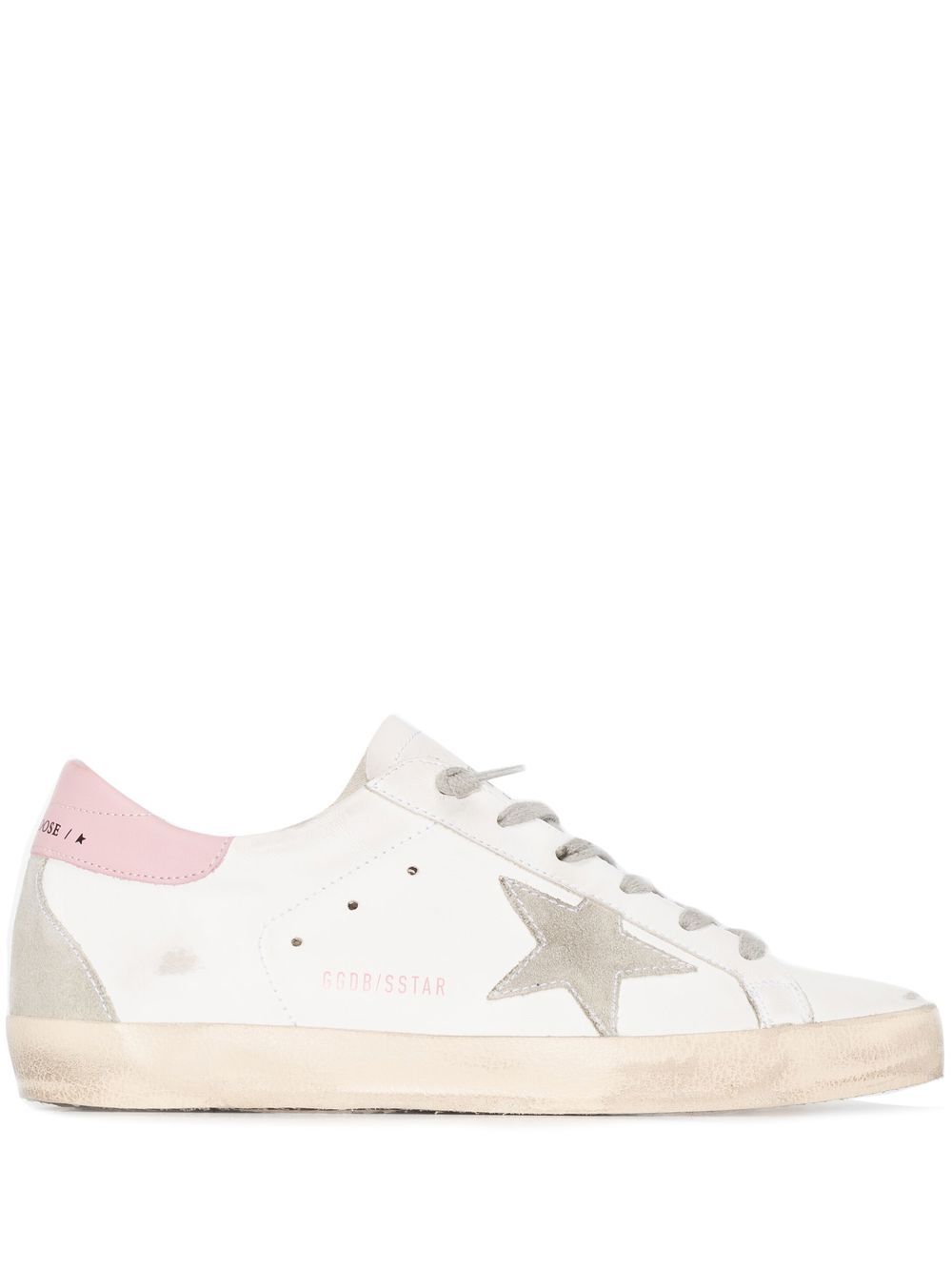 Golden Goose Superstar 仿旧系带板鞋 - 白色