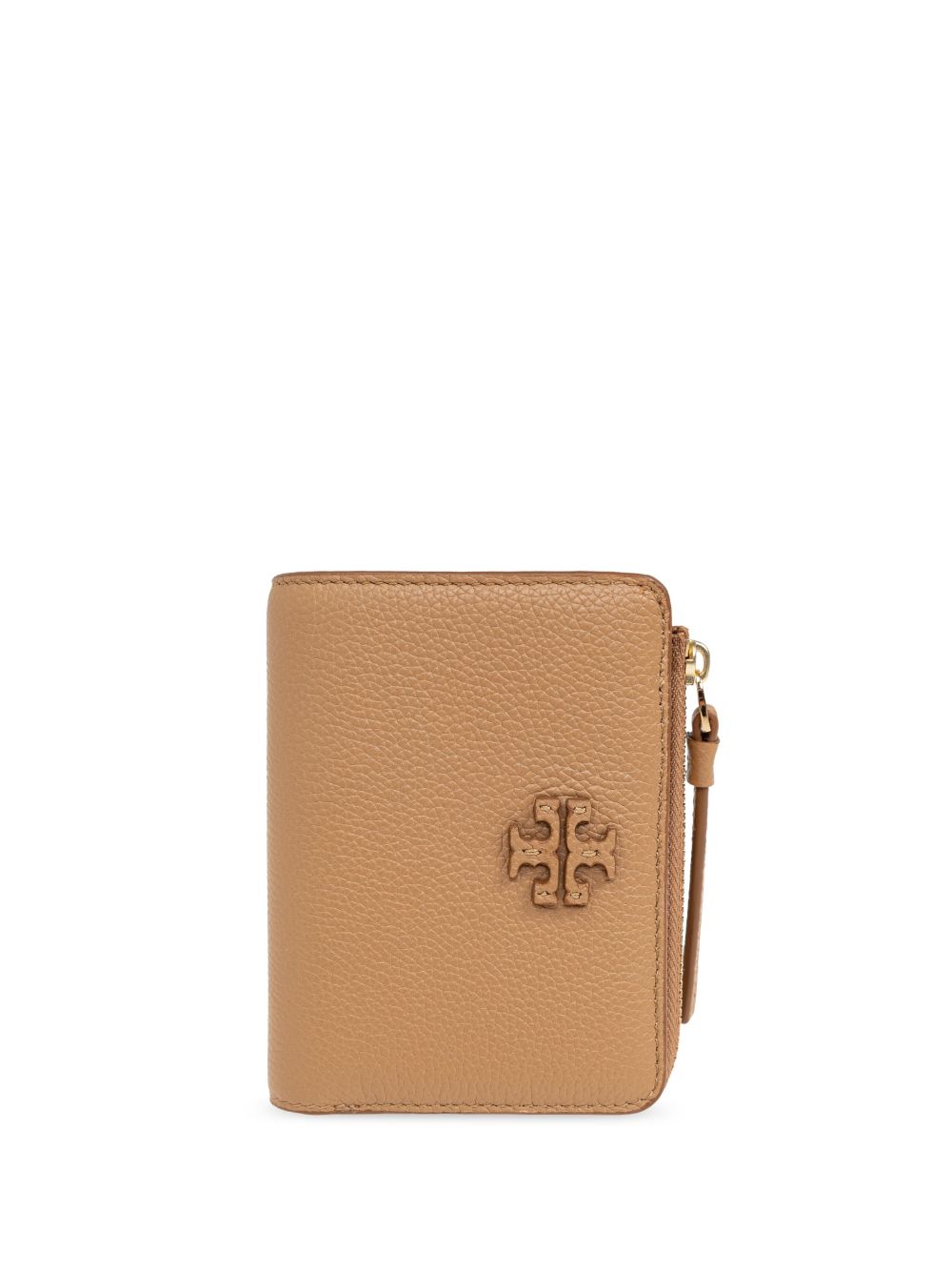 Tory Burch 标贴皮质钱包 - 褐色