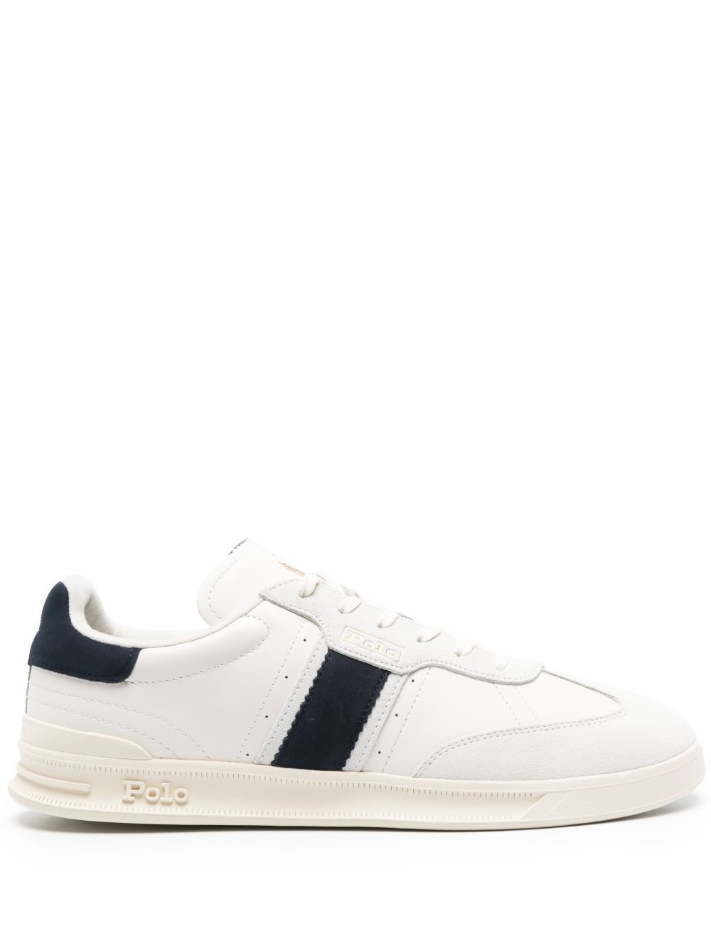 Polo Ralph Lauren Heritage Area 皮质运动鞋 - 白色