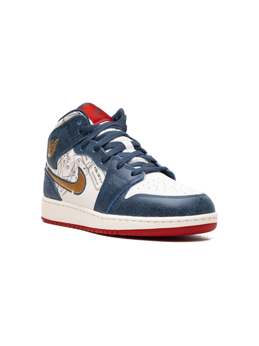 Jordan Kids Air Jordan 1 Mid SE Take Flight 运动鞋 - 蓝色