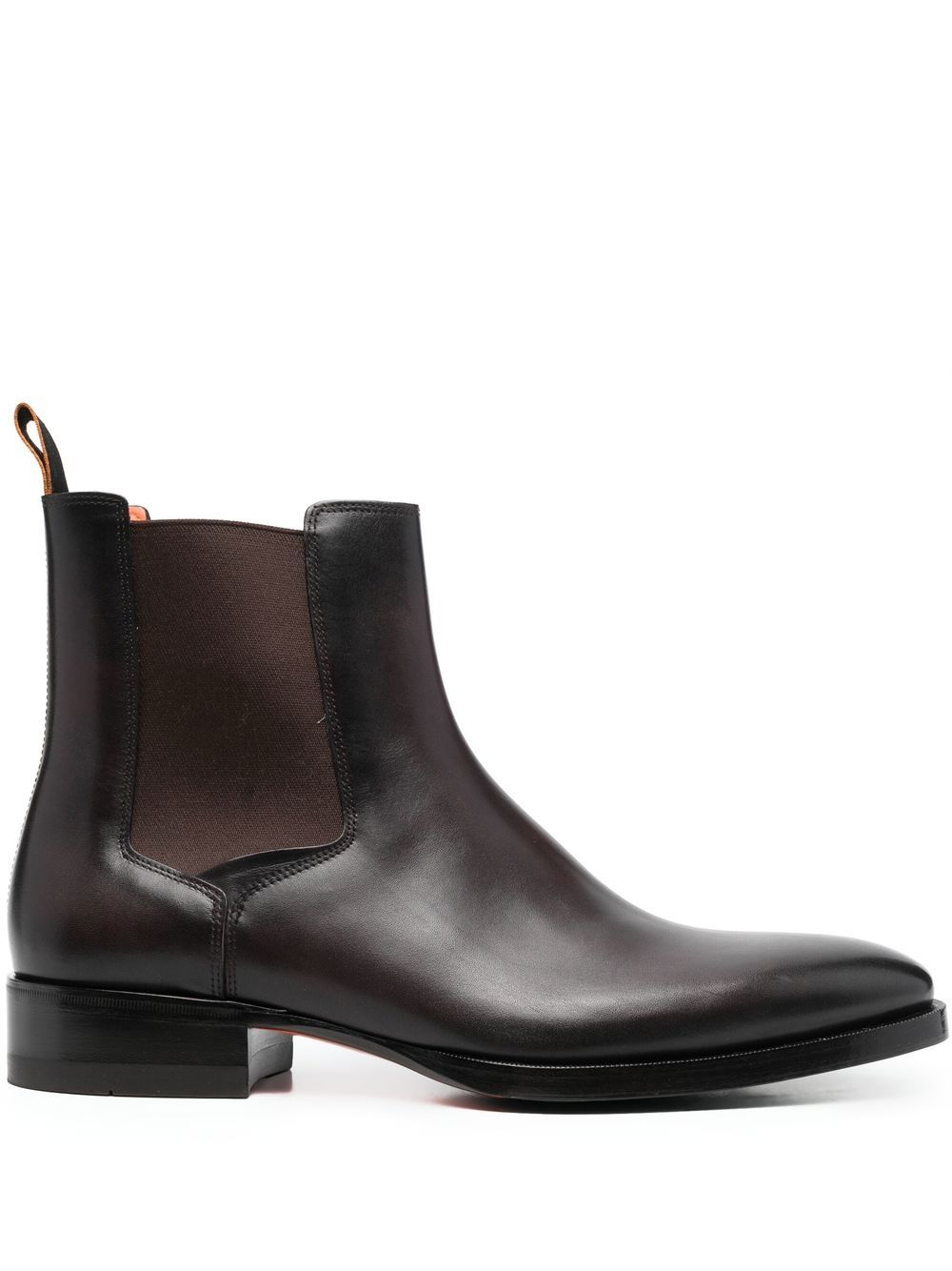 Santoni Eugene Chelsea 及踝靴 - 红色