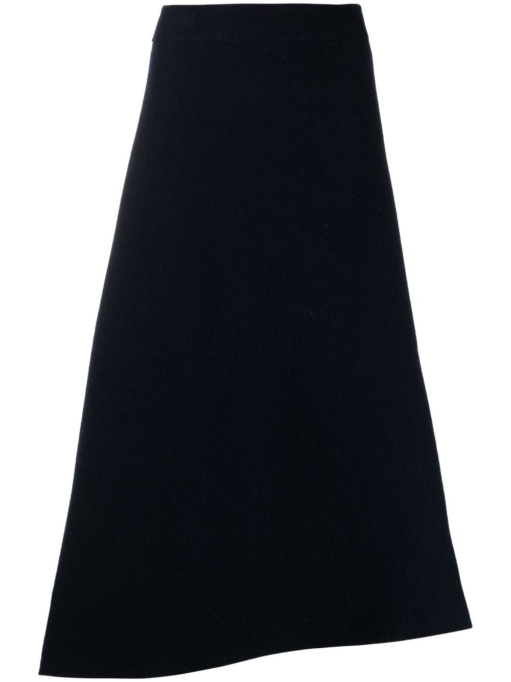 Jil Sander 直筒A字中长半身裙 - 蓝色