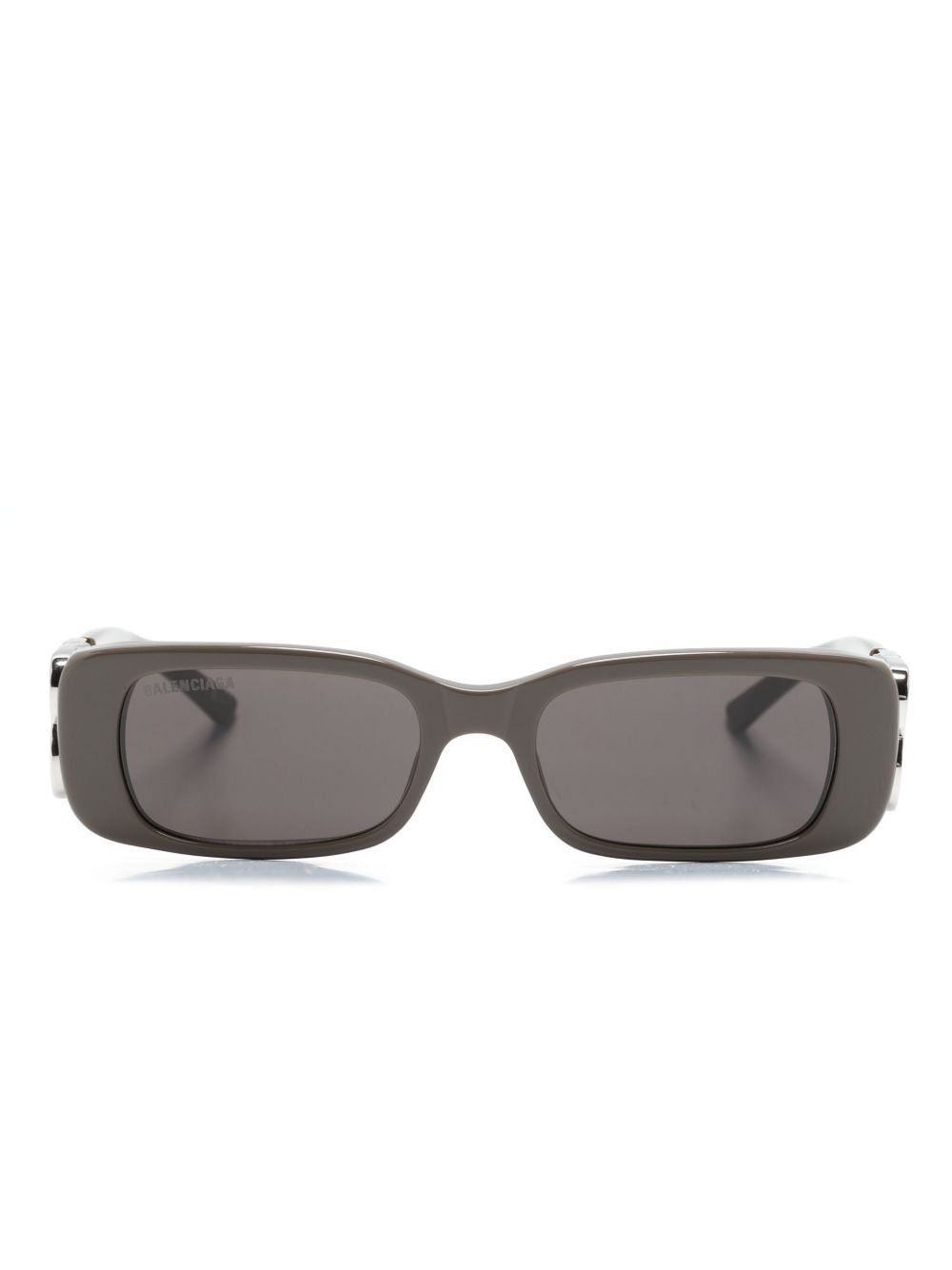 Balenciaga Eyewear 长方形框太阳眼镜 - 灰色