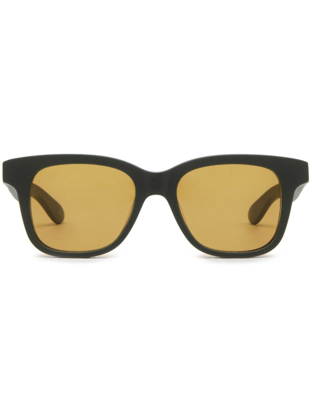 Alexander McQueen Eyewear 方框太阳眼镜 - 绿色