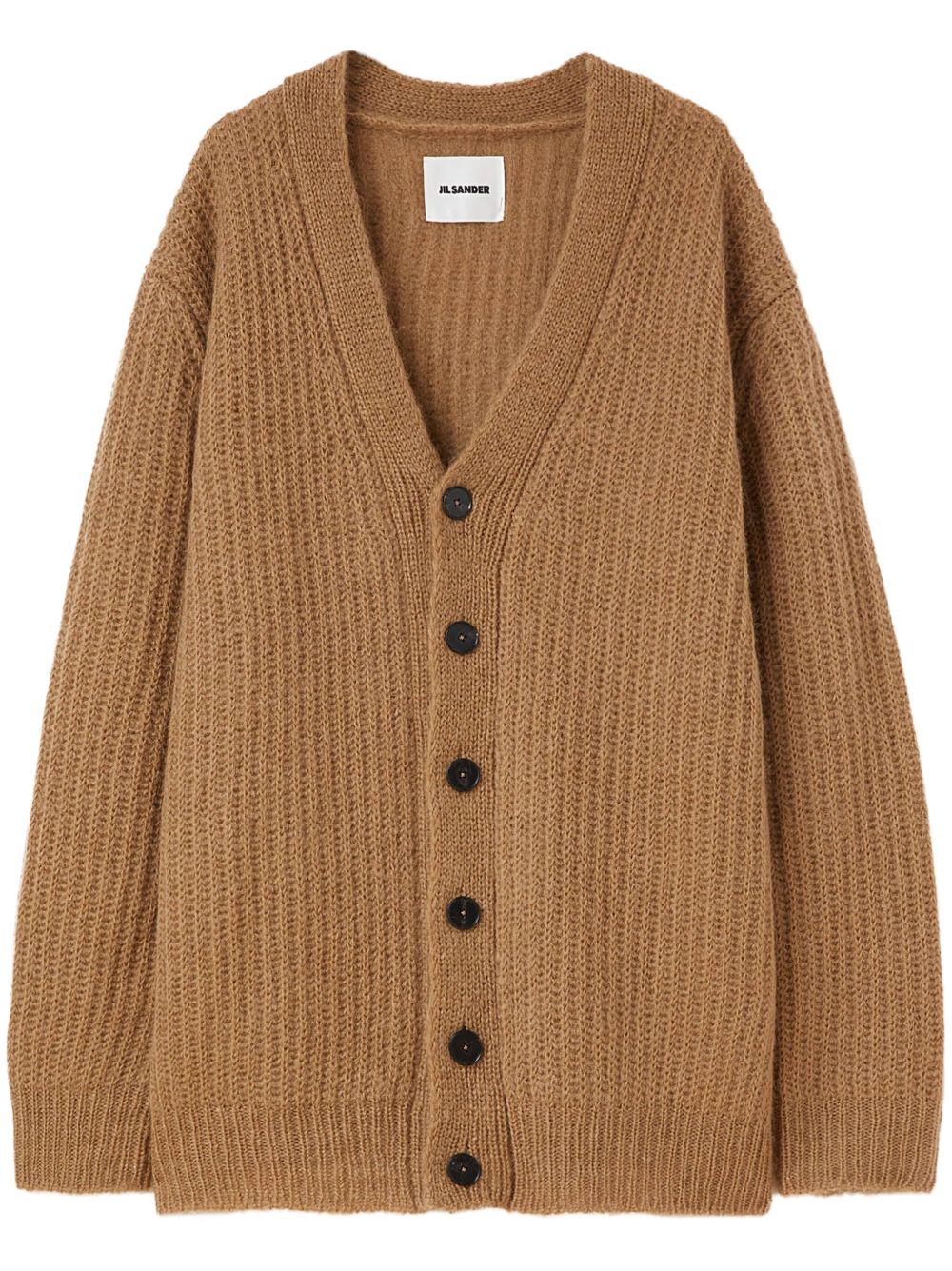 Jil Sander 排扣开衫 - 褐色