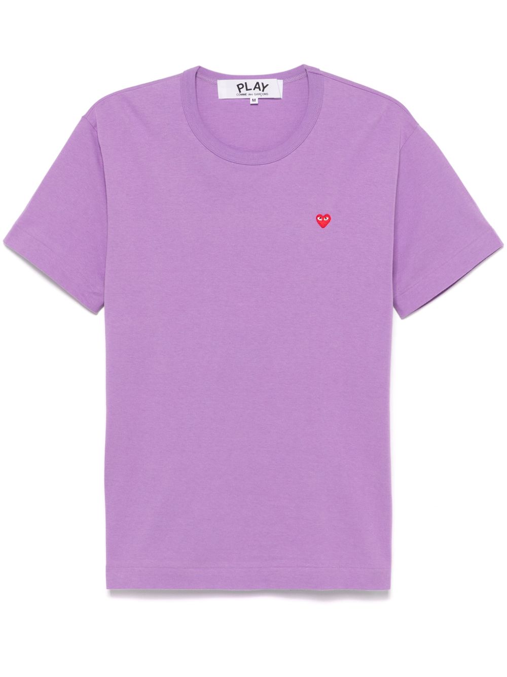 Comme Des Garçons Play logo贴花棉T恤 - 紫色