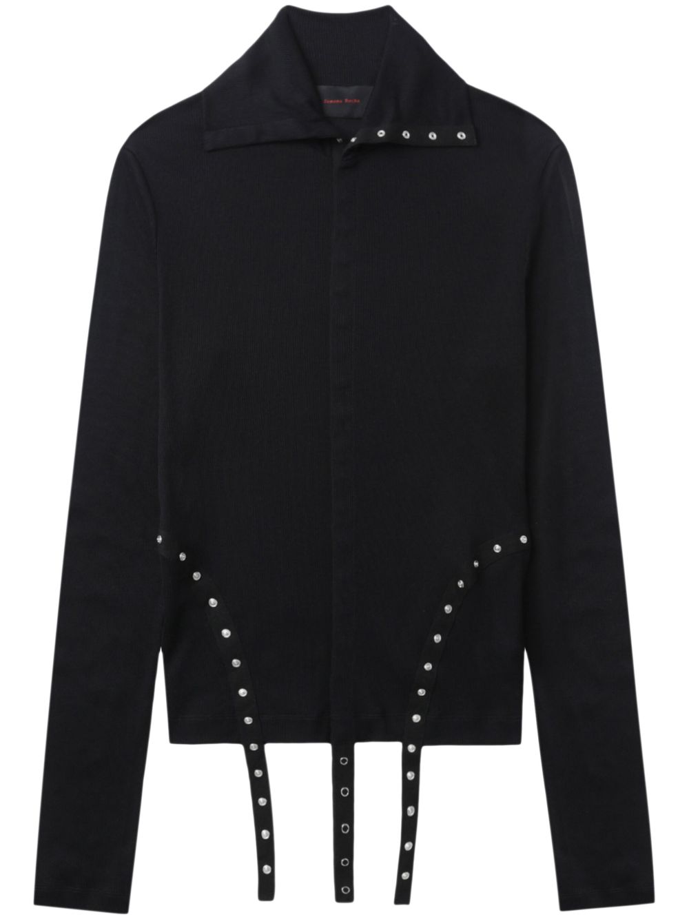 Simone Rocha 经典棉衬衫 - 黑色