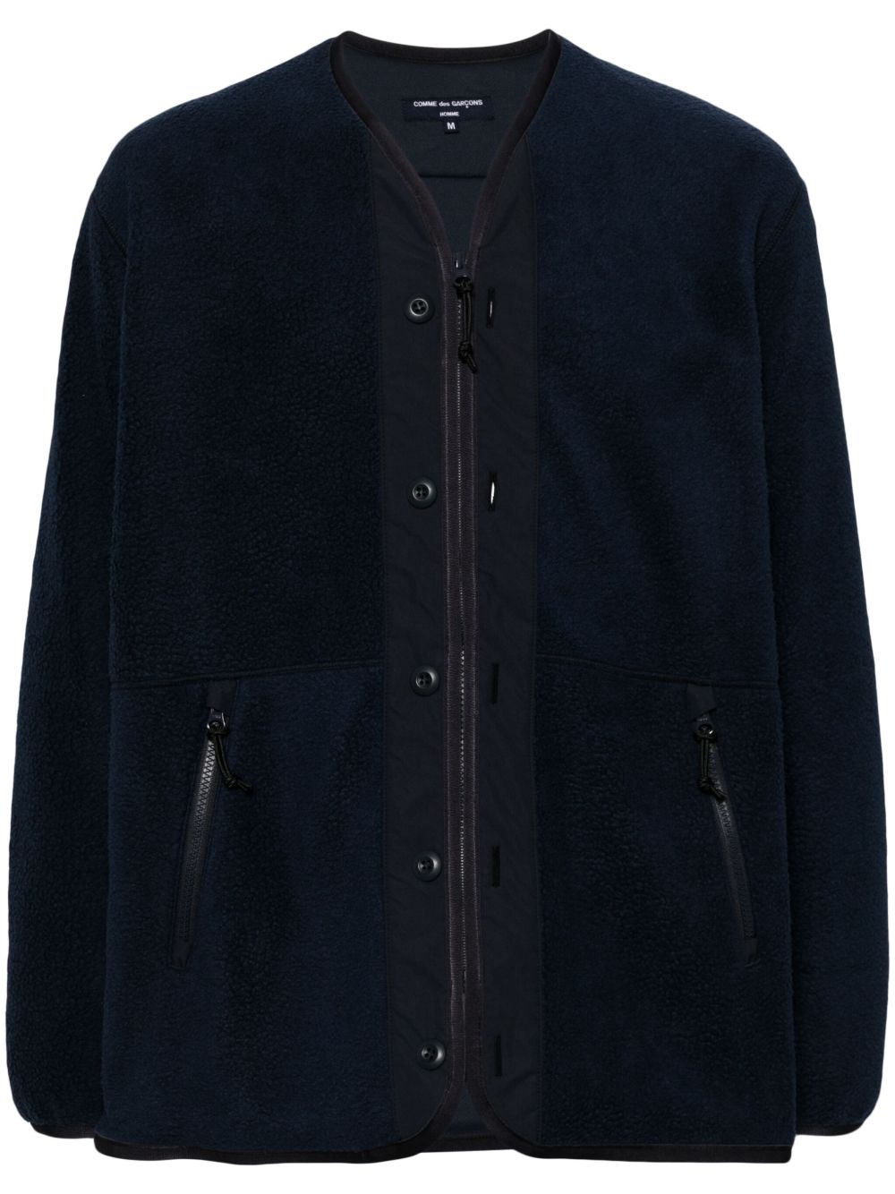 Comme des Garçons Homme 抓绒轻薄夹克 - 蓝色
