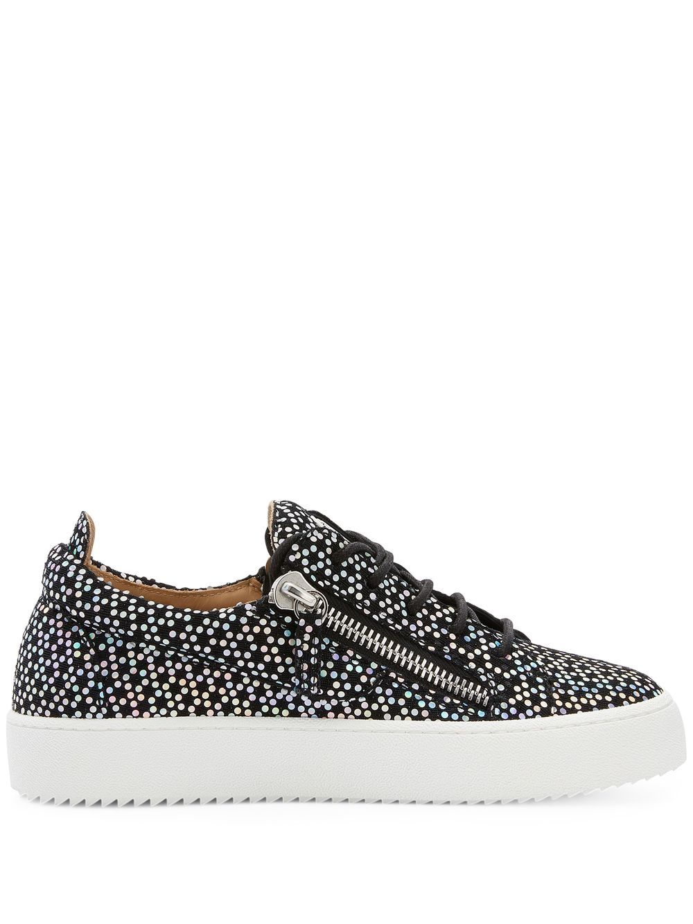 Giuseppe Zanotti Gail 波点印花运动鞋 - 黑色