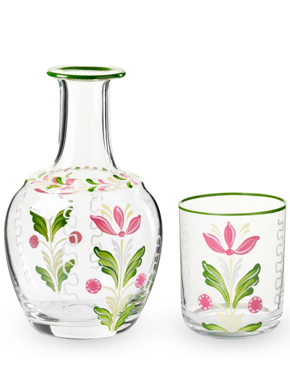 Cabana Murano glass bedside set - 白色