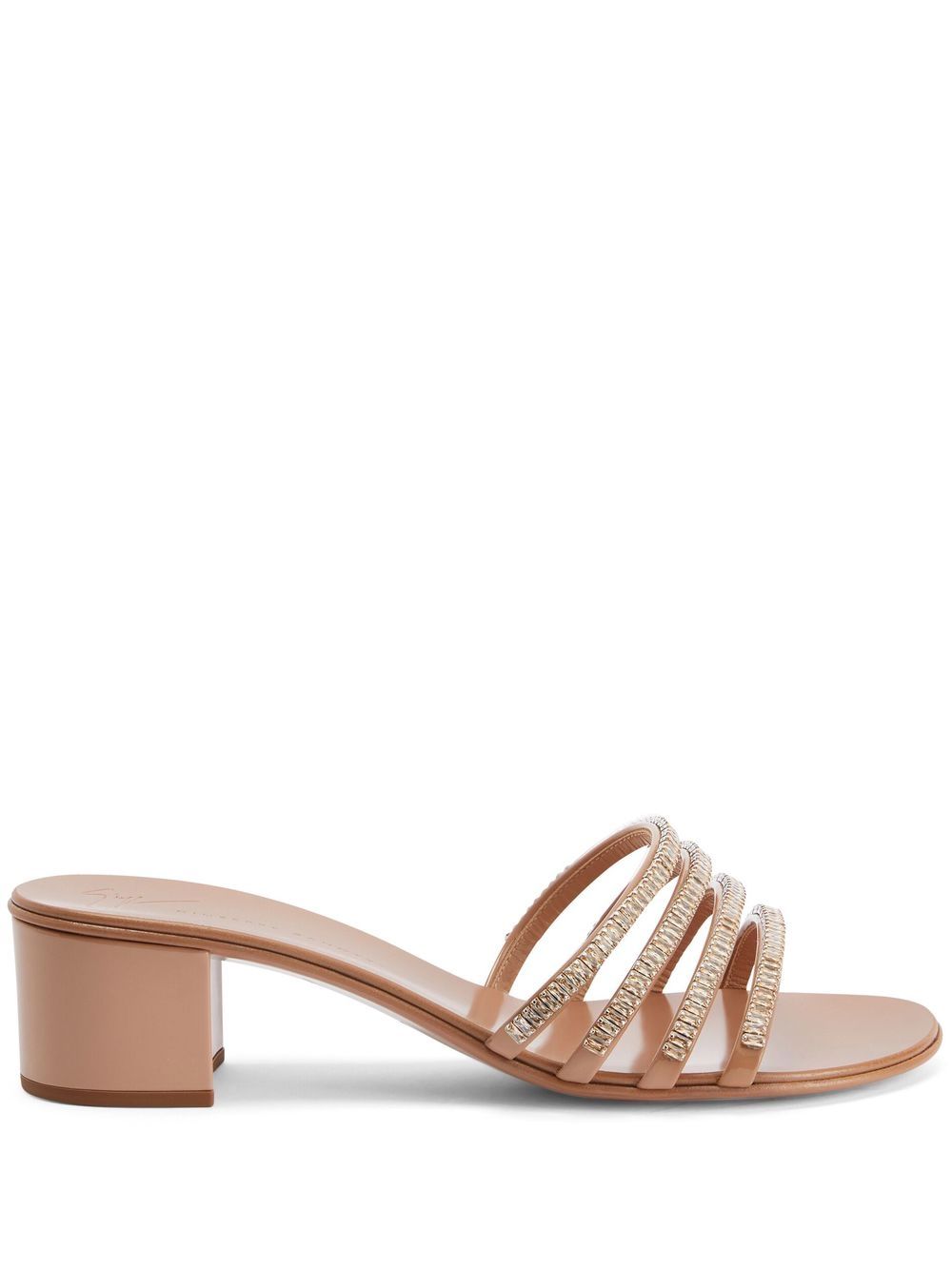 Giuseppe Zanotti Iride 晶饰带中跟凉鞋 - 粉色