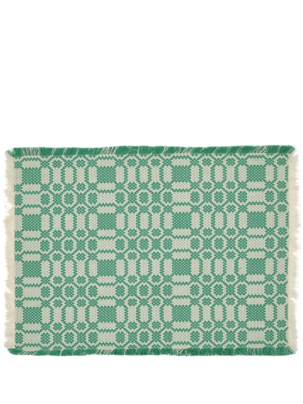 Cabana Lecce cotton placemat - 绿色