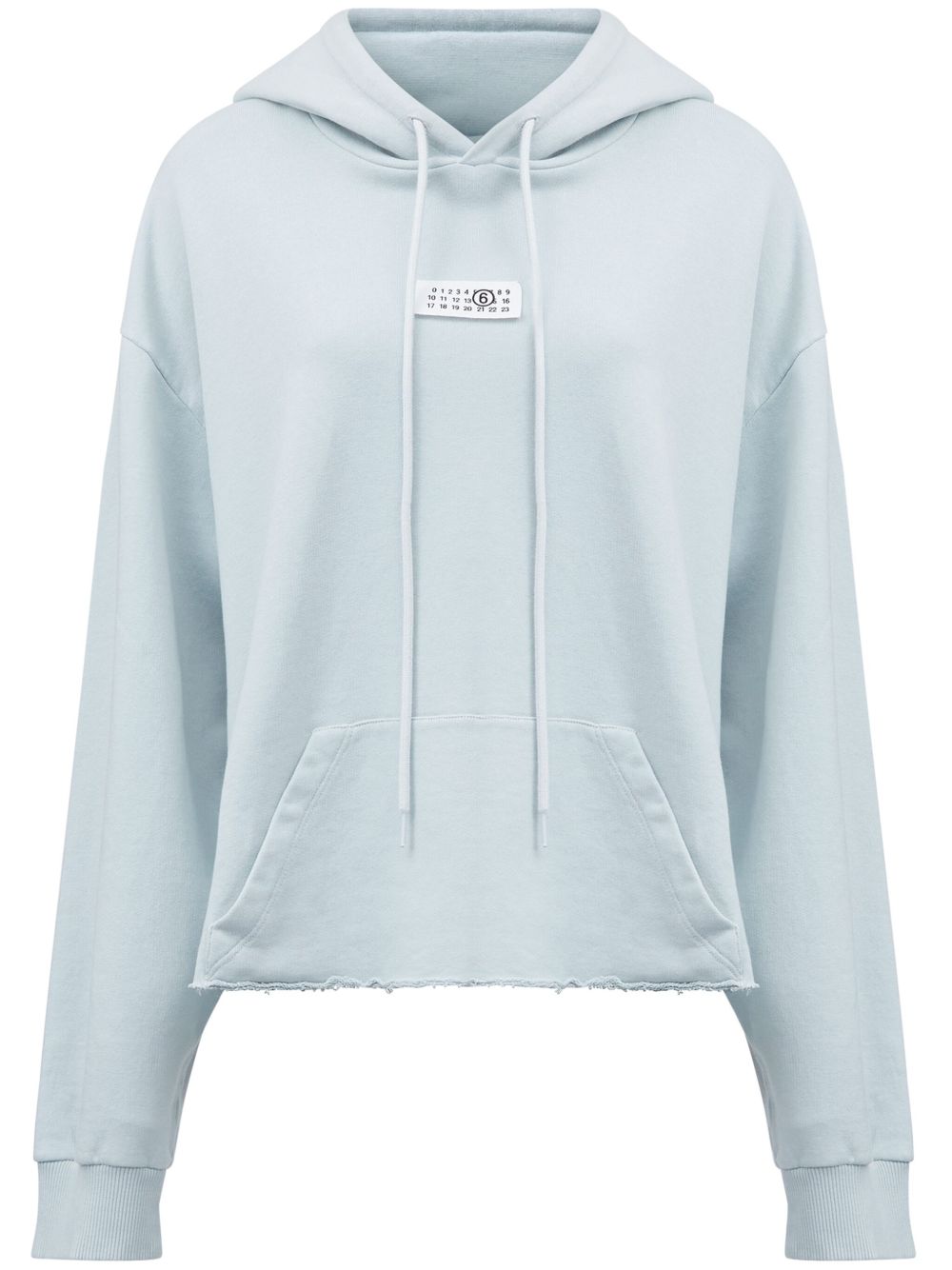 MM6 Maison Margiela 数字图案连帽衫 - 蓝色