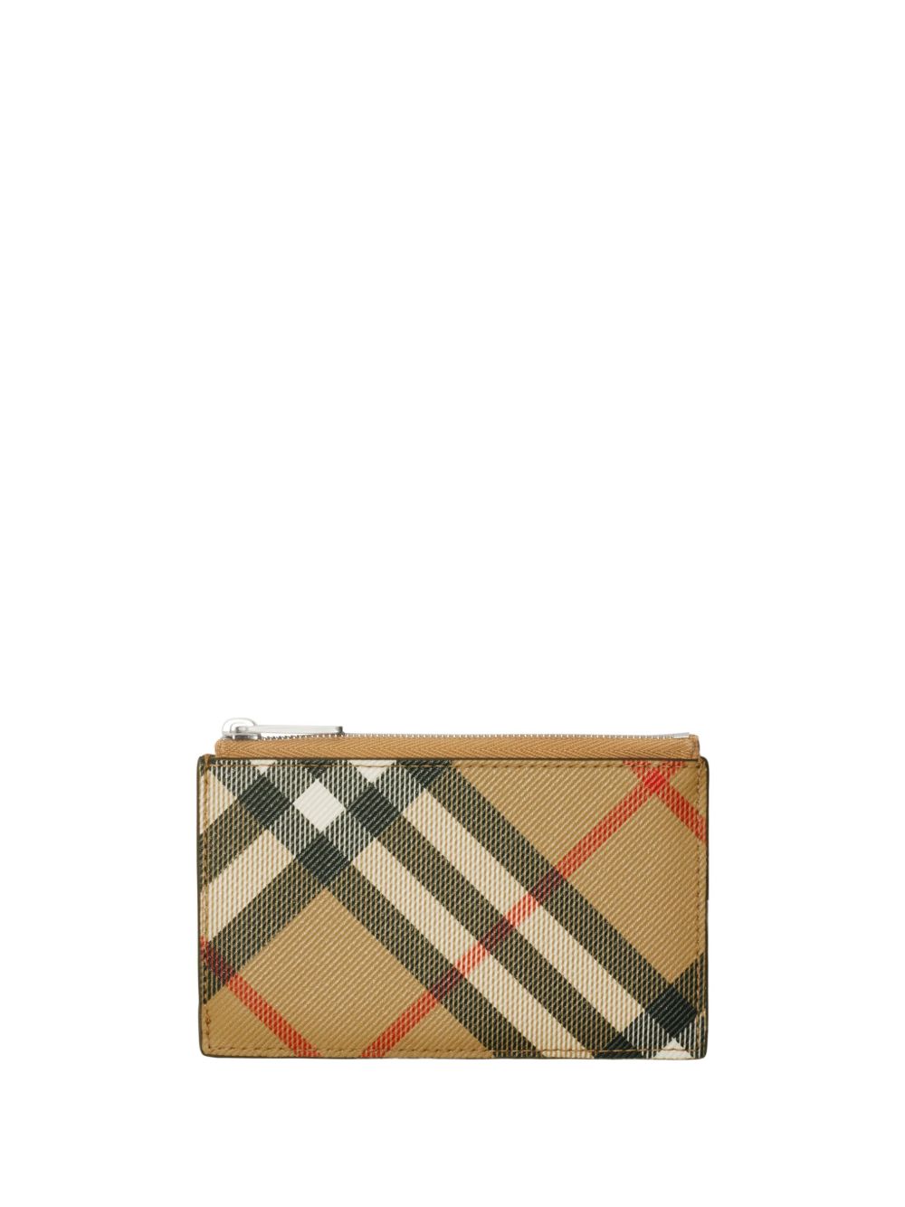 Burberry 双色格纹拉链卡夹 - 中性色