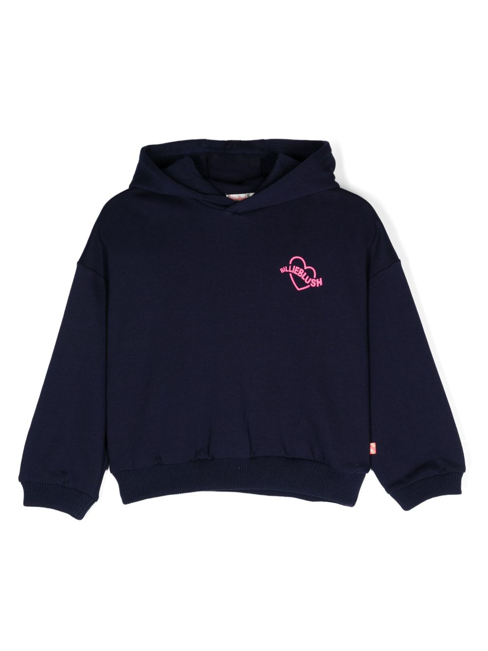 Billieblush logo印花连帽衫 - 蓝色