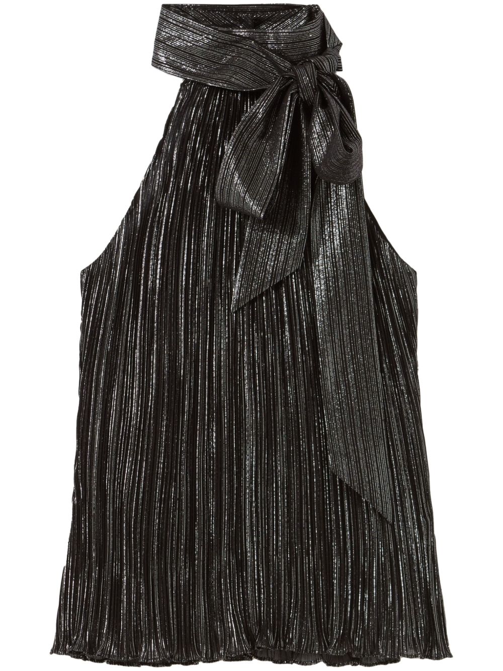 Claudie Pierlot 细褶迷你连衣裙 - 黑色