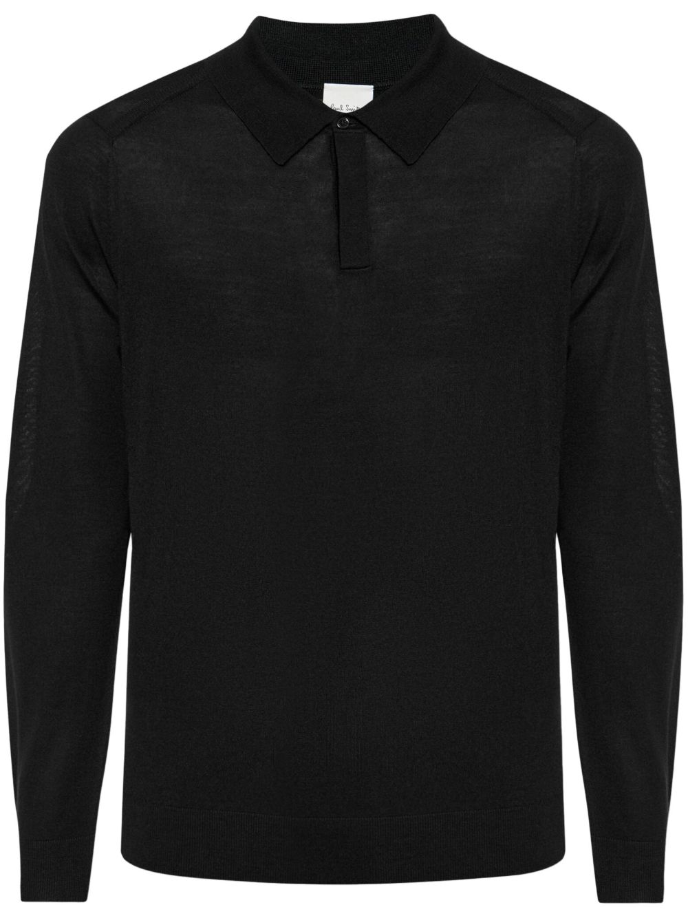 Paul Smith merino polo shirt - 黑色