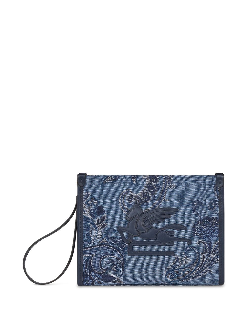 ETRO 佩斯理提花中号迷你包 - 蓝色