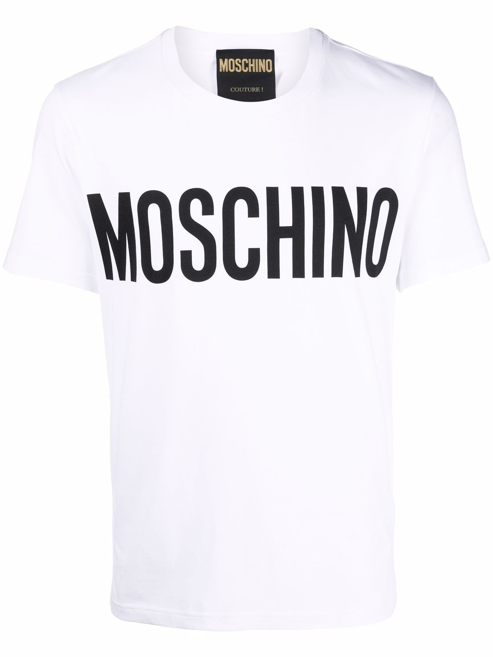 Moschino logo印花短袖T恤 - 白色