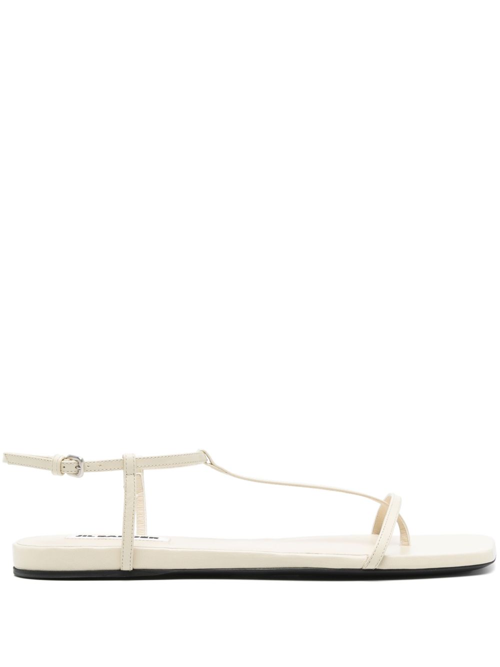 Jil Sander square-toe thong sandals - 白色