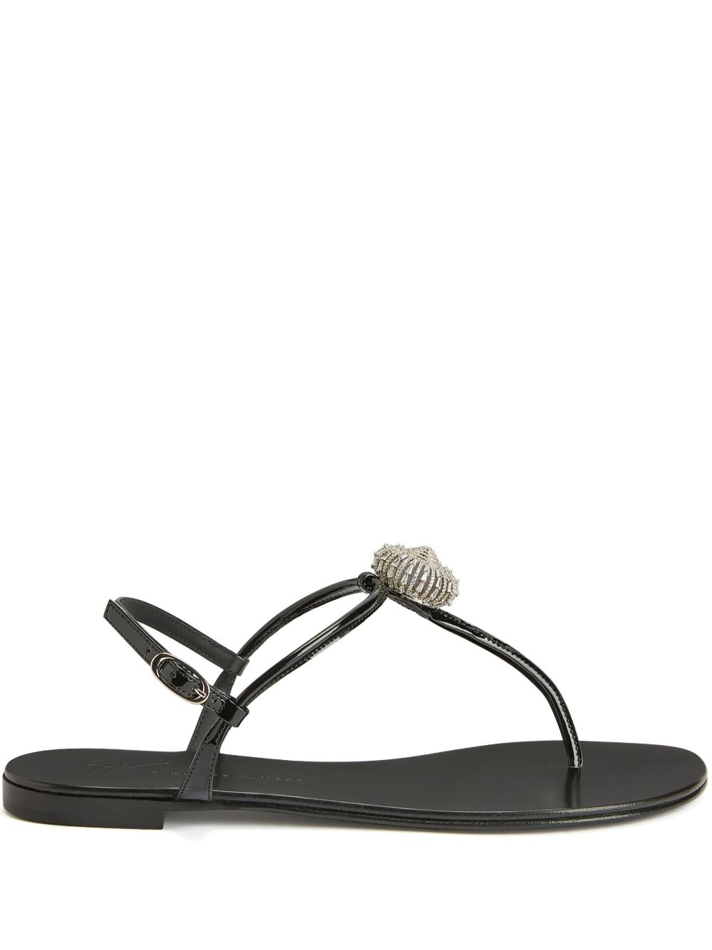 Giuseppe Zanotti Emmy Lou 晶饰凉鞋 - 黑色