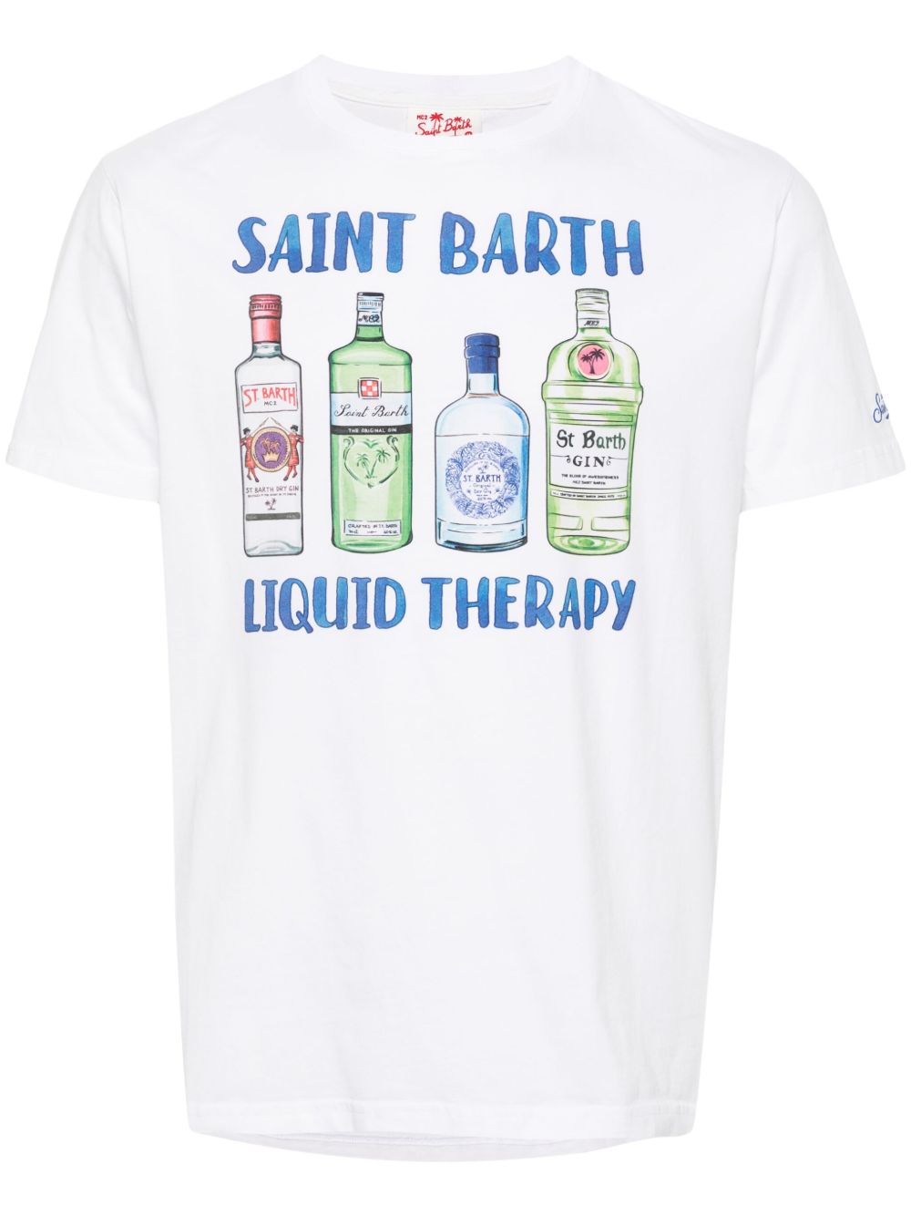 MC2 Saint Barth Liquid Therapy 棉T恤 - 白色